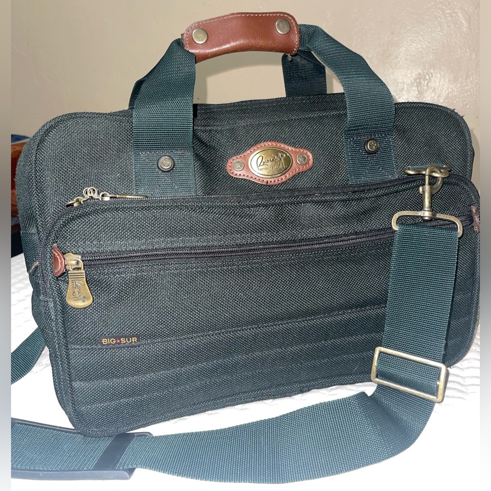 Ricardo Beverly Hills Travel Bag Big Sur Greeb Carry on Luggage 18” Case Vintage